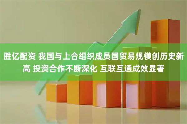 胜亿配资 我国与上合组织成员国贸易规模创历史新高 投资合作不断深化 互联互通成效显著
