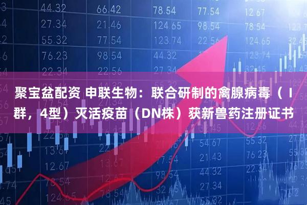 聚宝盆配资 申联生物：联合研制的禽腺病毒（Ⅰ群，4型）灭活疫苗（DN株）获新兽药注册证书